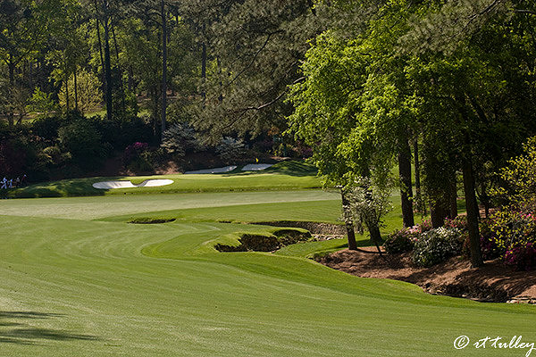 the masters;#13 fairway and #13 green