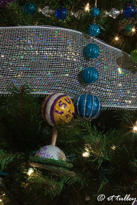 lsu golf ball footbal helmet by mb martin