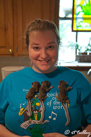 beth and the resuced squirrels