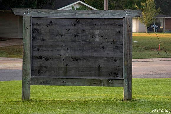 Oakwing GC Back of Audubon Golf Trail Sign