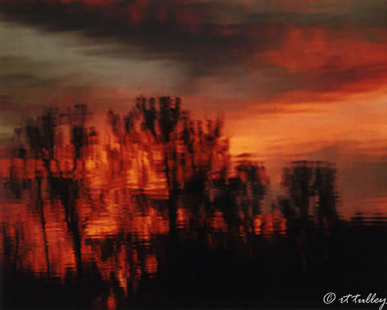 Water Sunset Silhoette