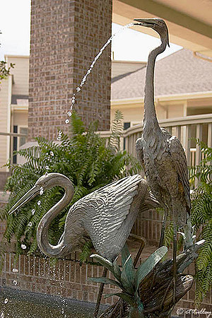 Cypress Bend Egret Water Fountain