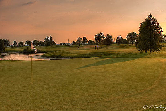 the Island #18 at Sunset